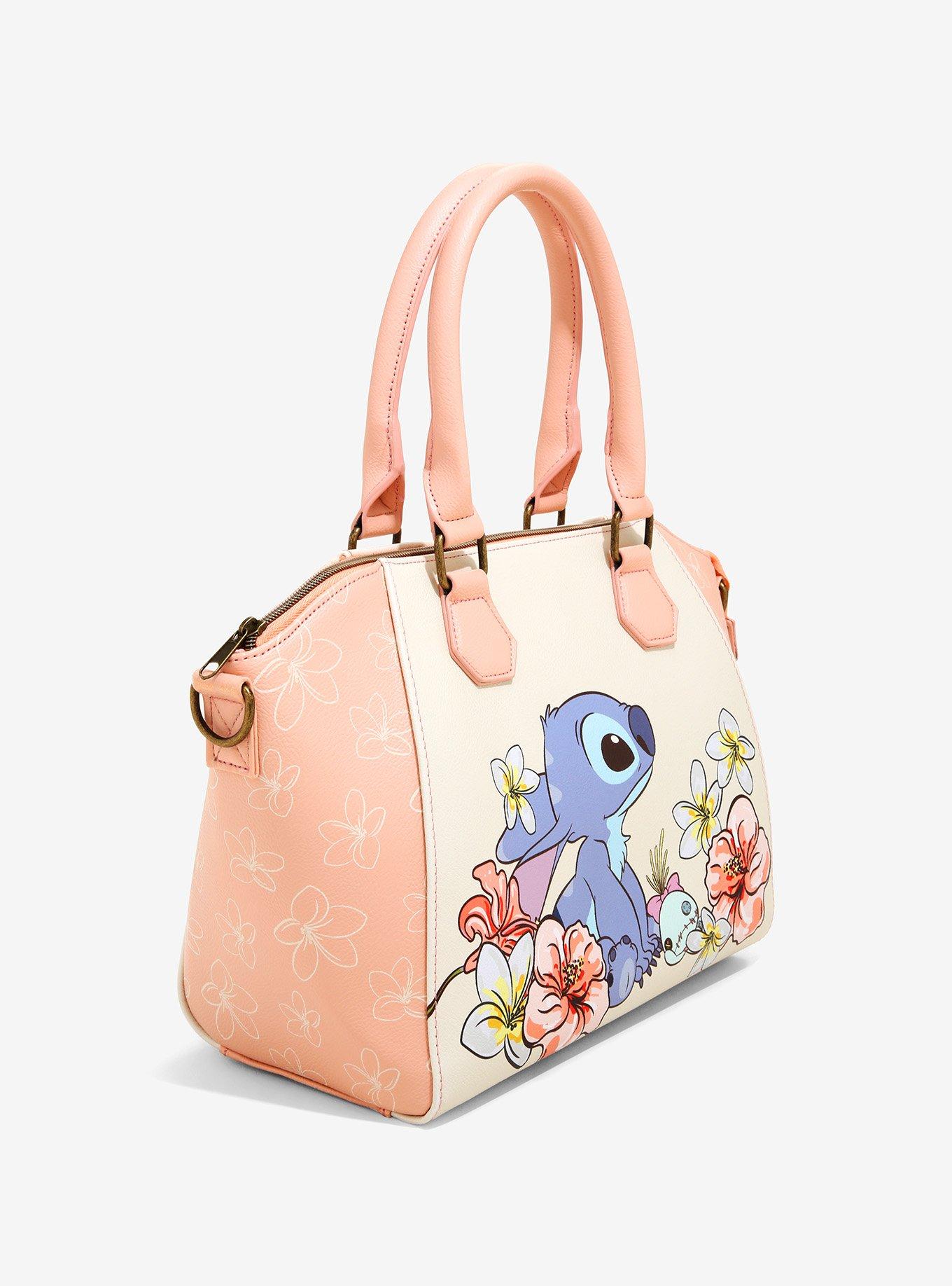 Loungefly disney lilo & best sale stitch flowers satchel bag