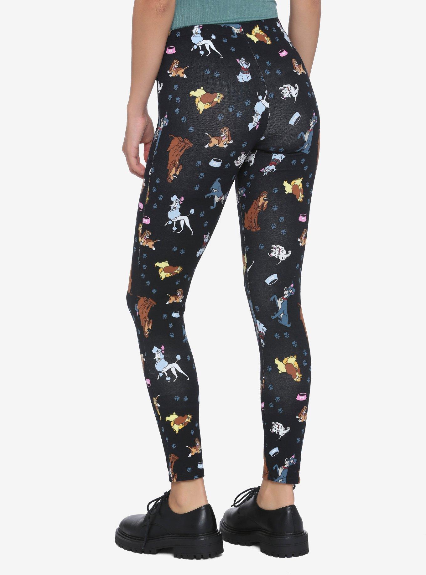 Disney Leggings for Girls - Disney Dogs - Black