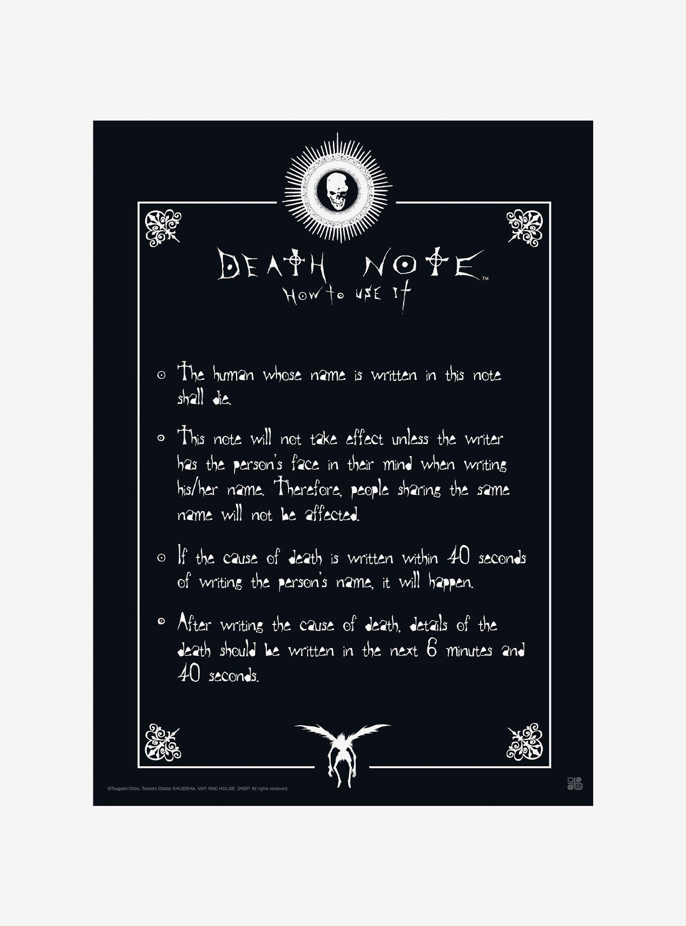 Death Note Mini Poster 4 Pack | Hot Topic