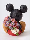 Disney Mickey Mouse Jim Shore Flower Bouquet Mini Resin Figurine, , alternate