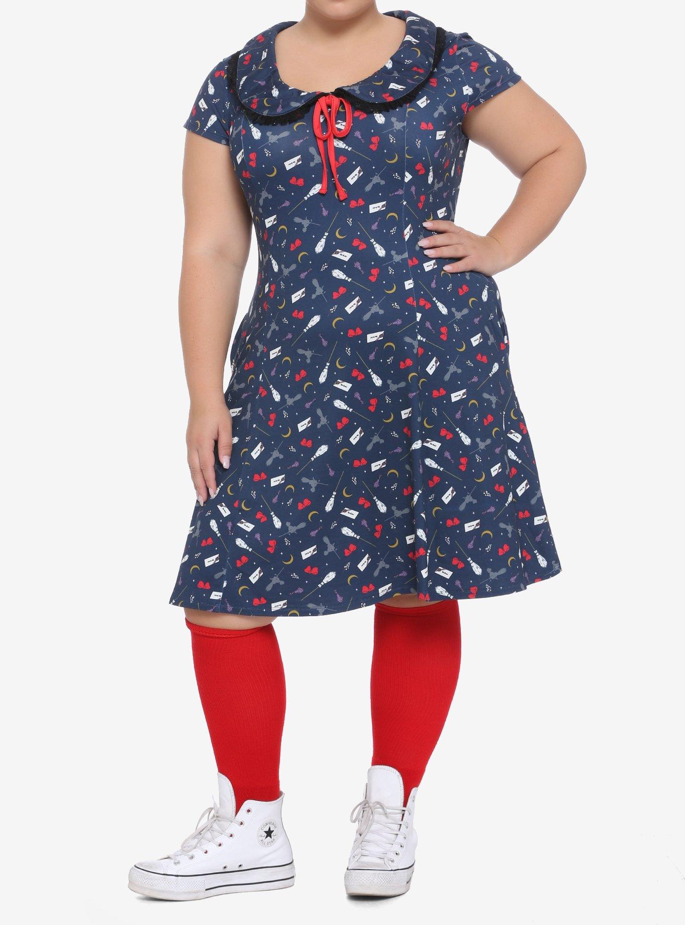 Studio Ghibli Kiki's Delivery Service Magic Dress Plus Size, MULTI, alternate
