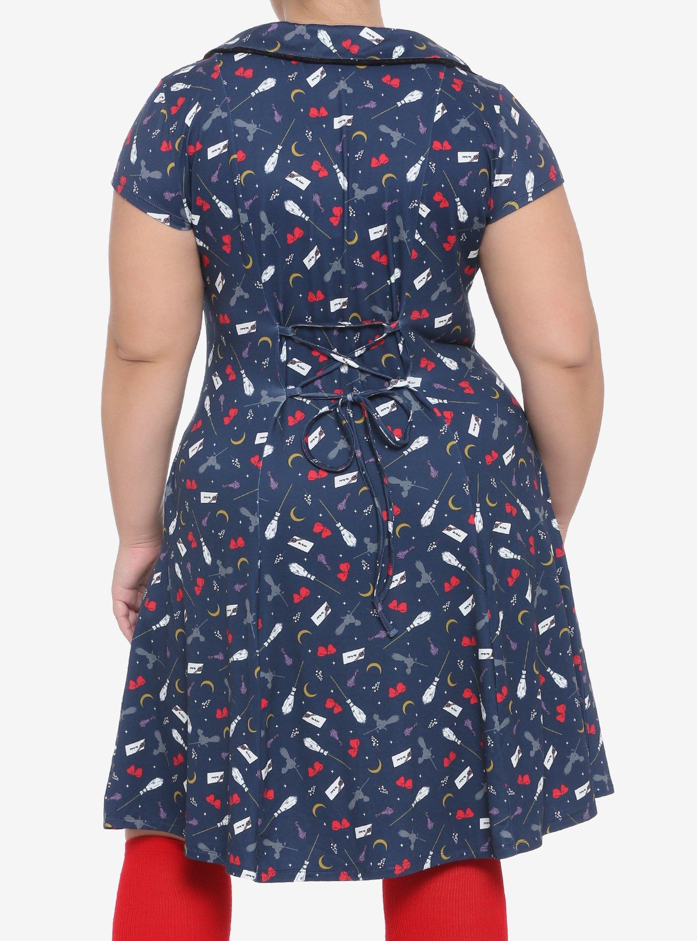 Studio Ghibli Kiki's Delivery Service Magic Dress Plus Size, MULTI, alternate