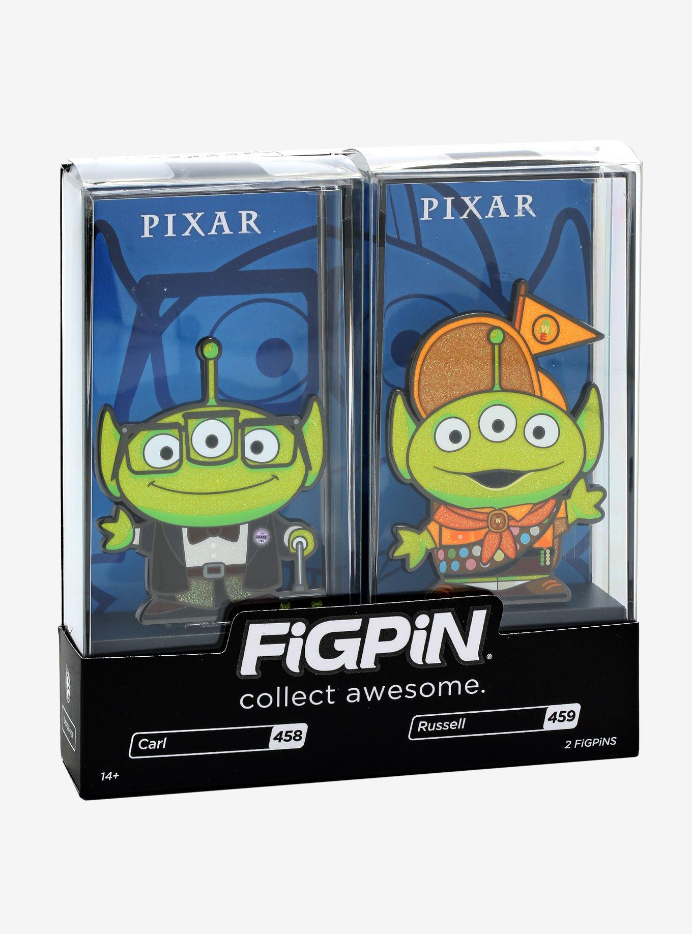 FiGPiN Disney Pixar 25th Anniversary Alien Remix Carl & Russell Glitter Enamel Pin Set - BoxLunch Exclusive, , alternate