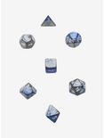 Chessex Gemini Blue & Steel Grey With White Polyhedral Dice Set, , alternate
