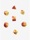 Chessex Gemini Red & Yellow With Silver Polyhedral Dice Set, , alternate