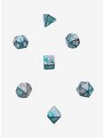 Chessex Gemini Steel Grey & Teal With White Polyhedral Dice Set, , alternate