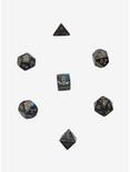 Chessex Lustrous Shadow With Gold Polyhedral Dice Set, , alternate