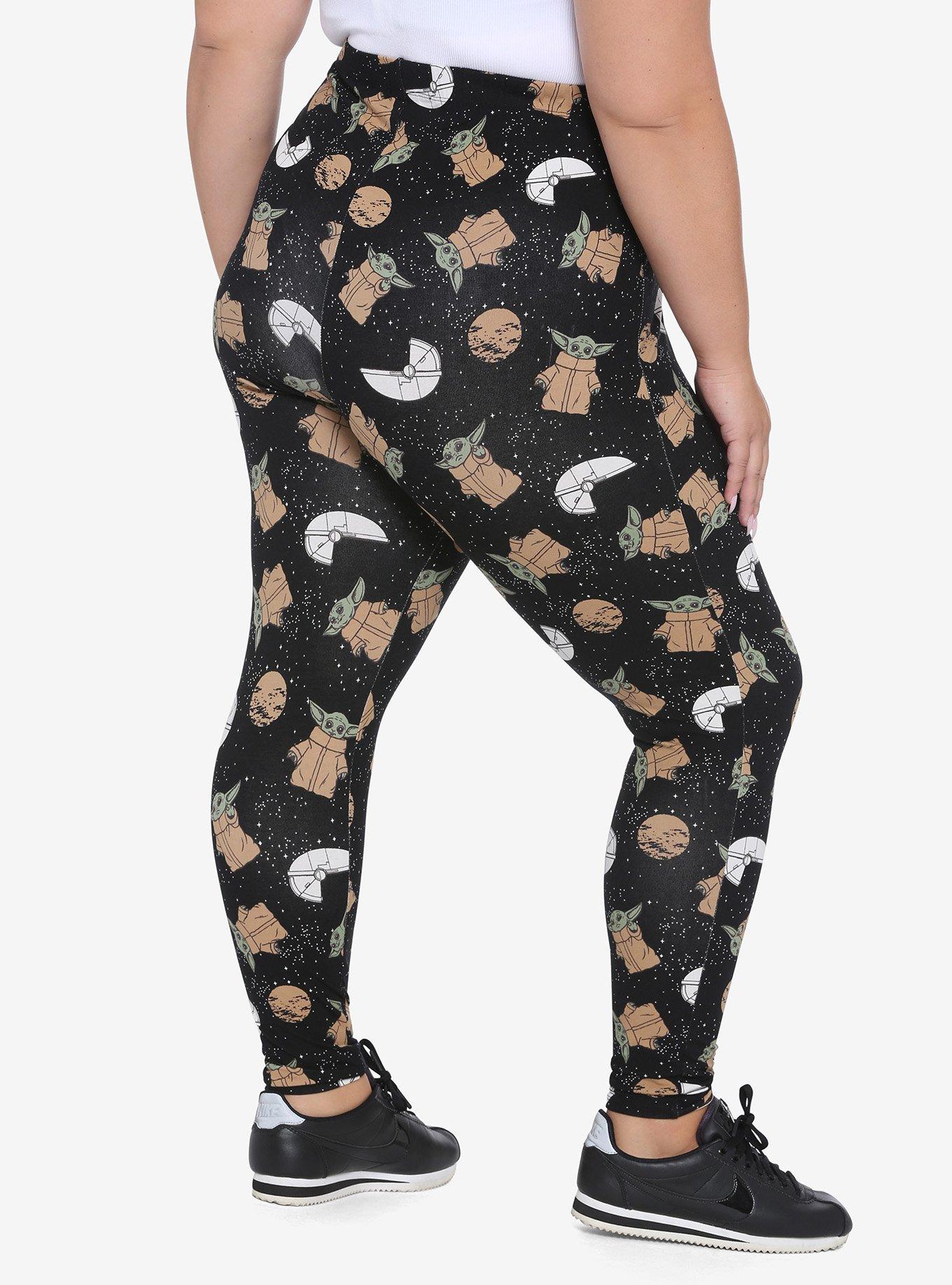 Star Wars The Mandalorian The Child Leggings Plus Size, BLACK, alternate