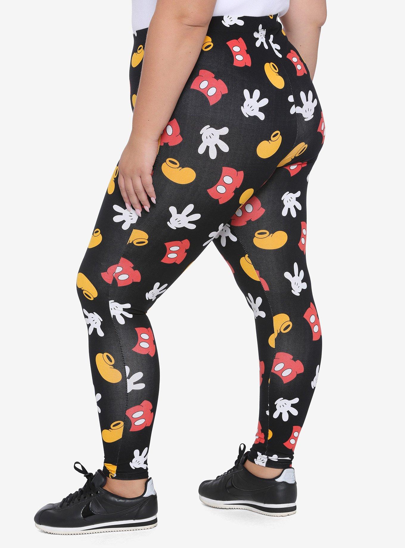 Disney Mickey Mouse Outfit Leggings Plus Size, MULTI, alternate