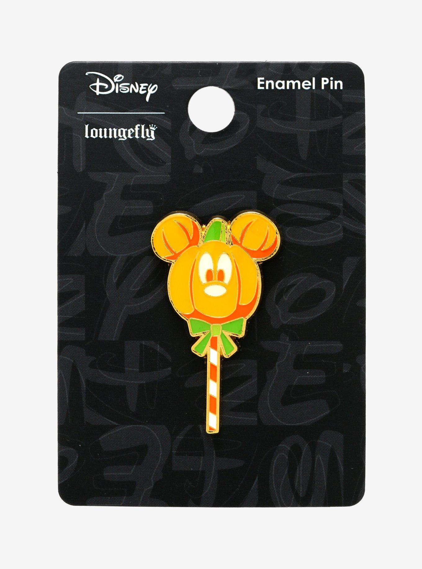 Loungefly Disney Mickey Mouse Pumpkin Wand Enamel Pin, , alternate