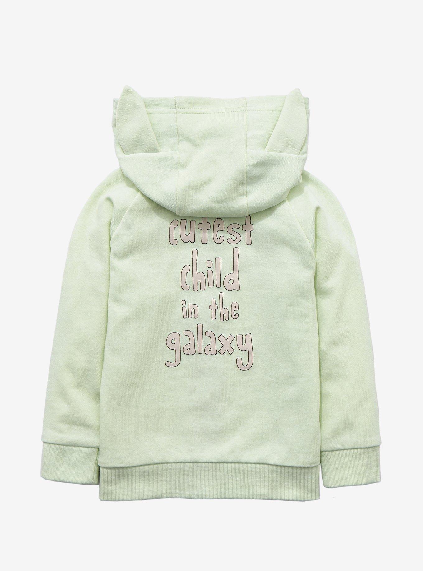 Star Wars The Mandalorian The Child Ears Toddler Hoodie - BoxLunch Exclusive, MINT, alternate