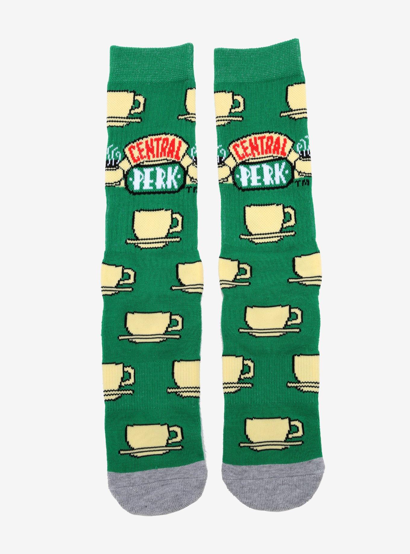 Friends Central Perk Mug Allover Print Crew Socks - BoxLunch Exclusive, , alternate