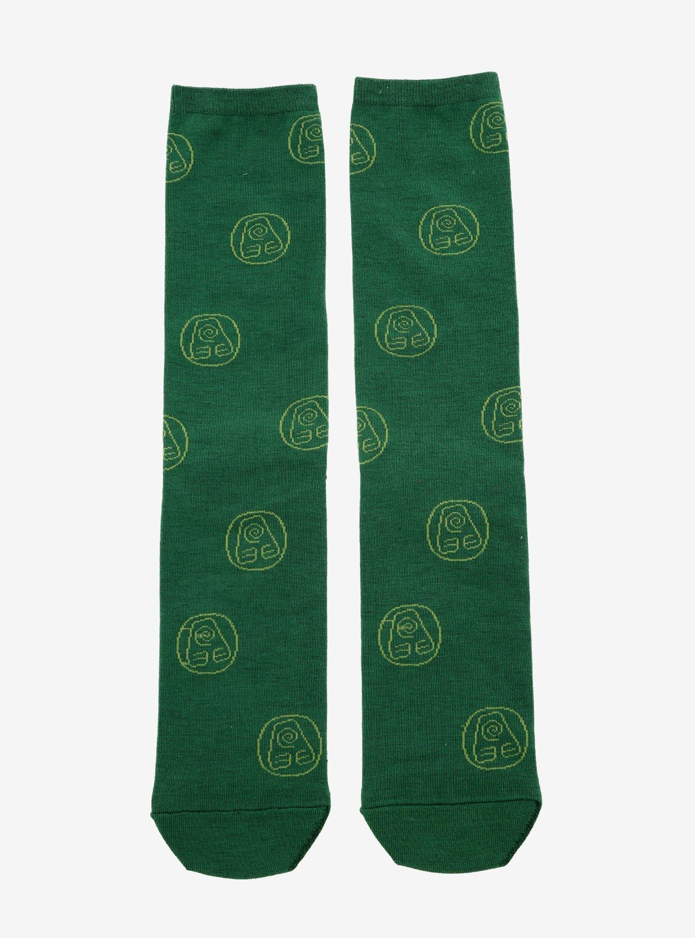 Avatar: The Last Airbender Earthbending Symbol Crew Socks - BoxLunch Exclusive, , alternate