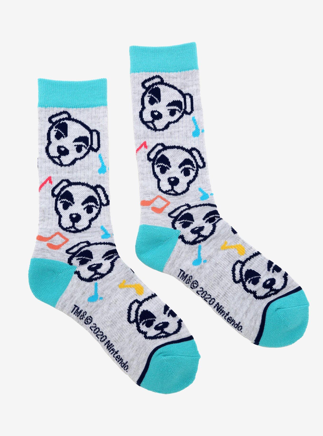 Nintendo Animal Crossing K.K. Slider Music Notes Crew Socks - BoxLunch Exclusive, , alternate