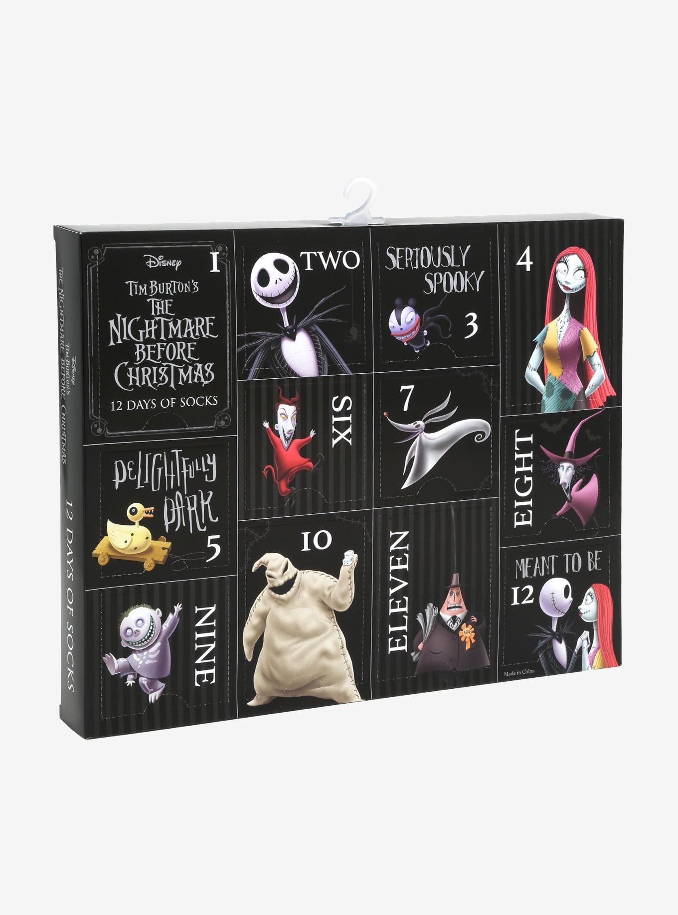Disney The Nightmare Before Christmas 12 Days of Socks Advent Calendar - BoxLunch Exclusive, , alternate