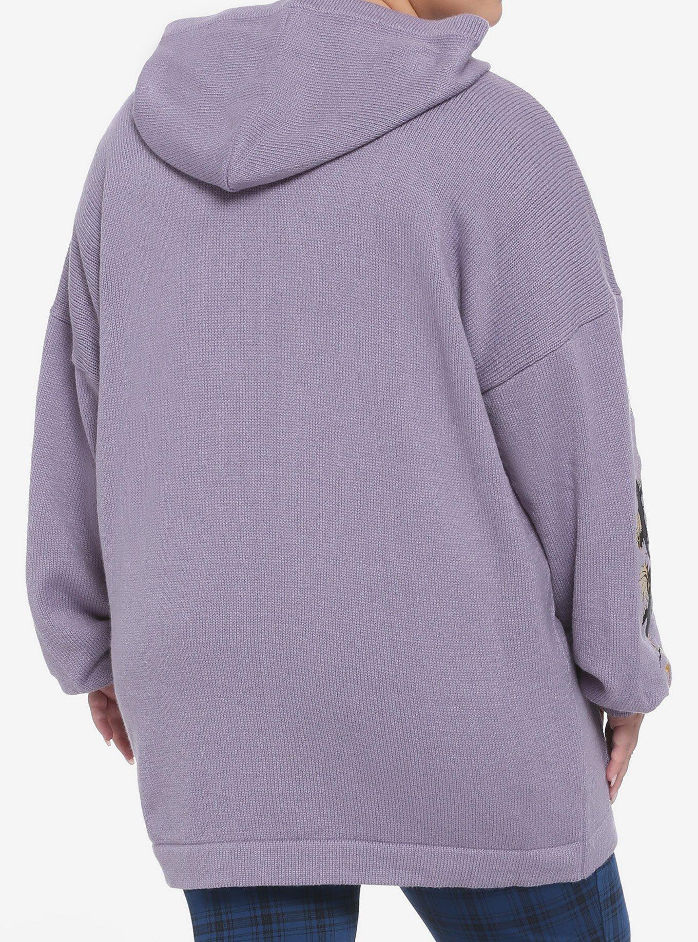 Her Universe Kiki's Delivery Service Jiji Oversized Girls Hooded Cardigan Plus Size, MULTI, alternate