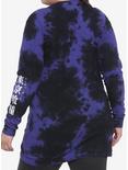 Tokyo Ghoul Ken Kaneki Split Tie-Dye Long-Sleeved T-Shirt Dress Plus Size, TIE DYE, alternate