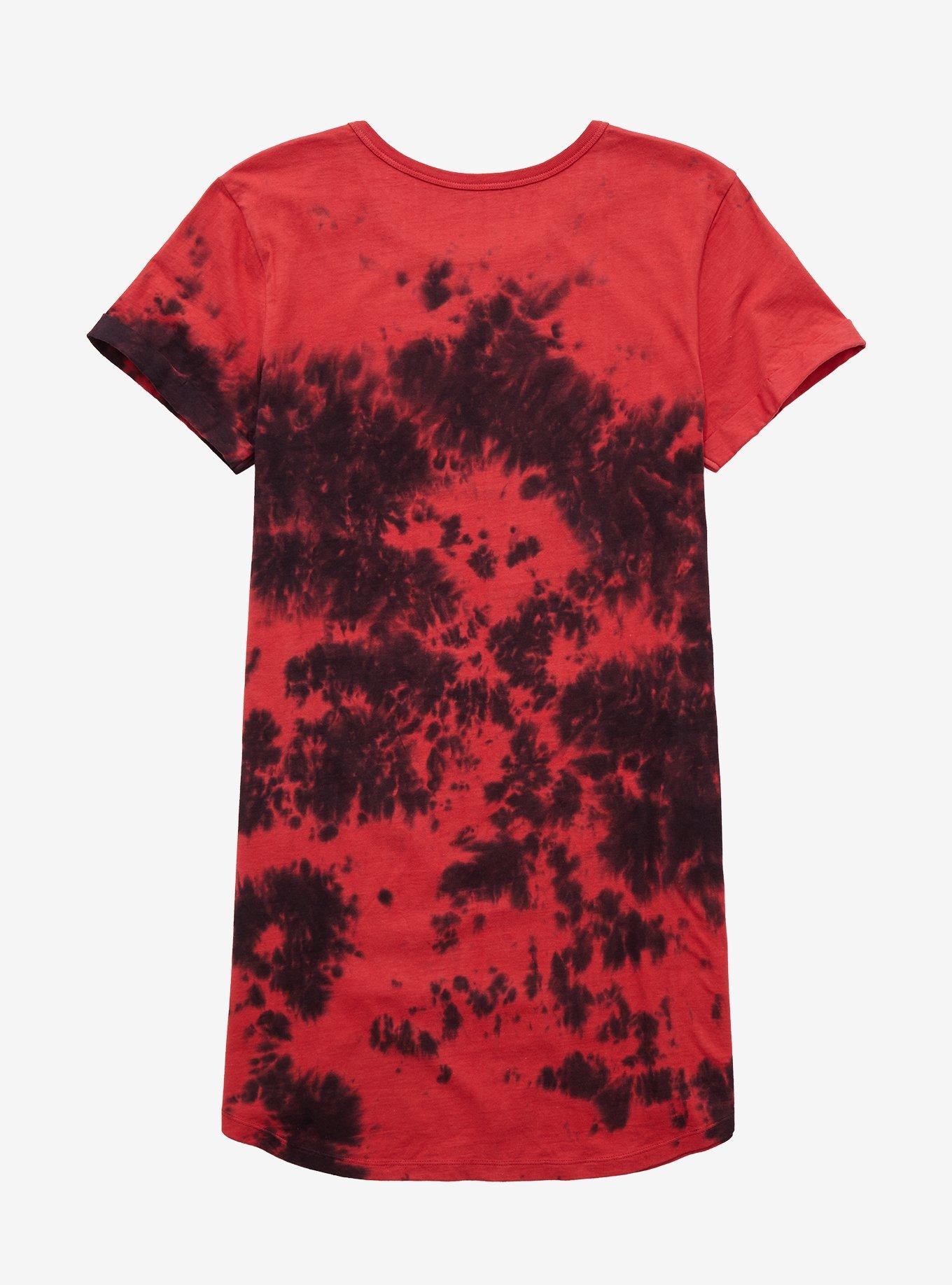 InuYasha Red & Black Tie-Dye T-Shirt Dress, TIE DYE, alternate