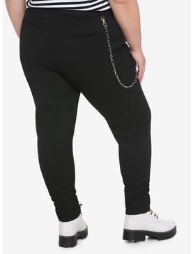 Black Tapered Pants Plus Size, , hi-res