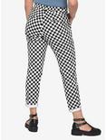 Black & White Checkered Pants With Detachable Chain, MULTI, alternate