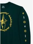 The Lord of the Rings One Ring Witch-king Crewneck - BoxLunch Exclusive, FOREST GREEN, alternate