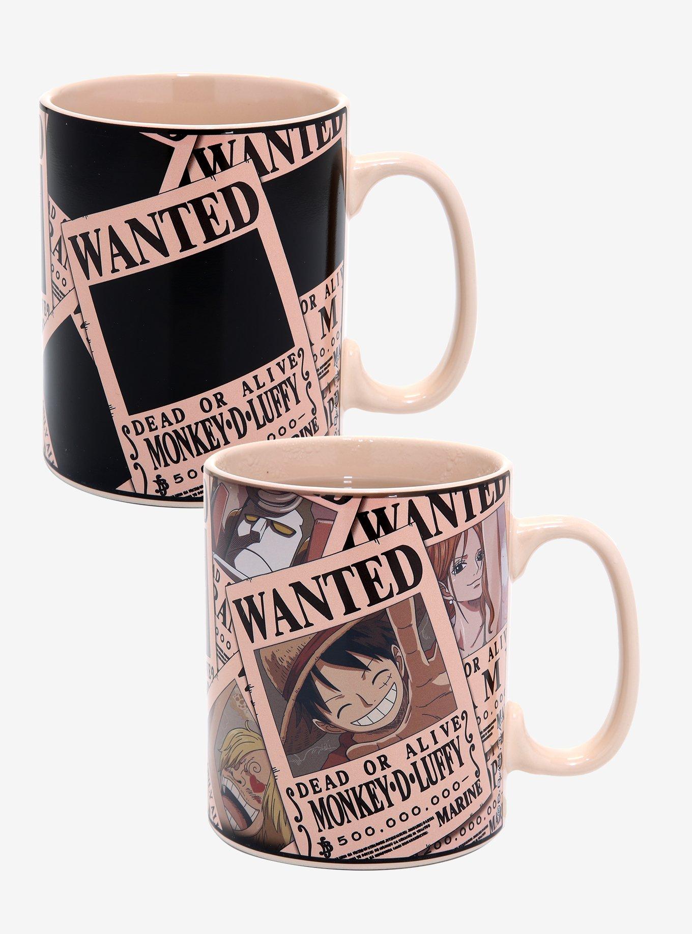 One Piece Wanted Poster Heat-Changing Mug, , alternate