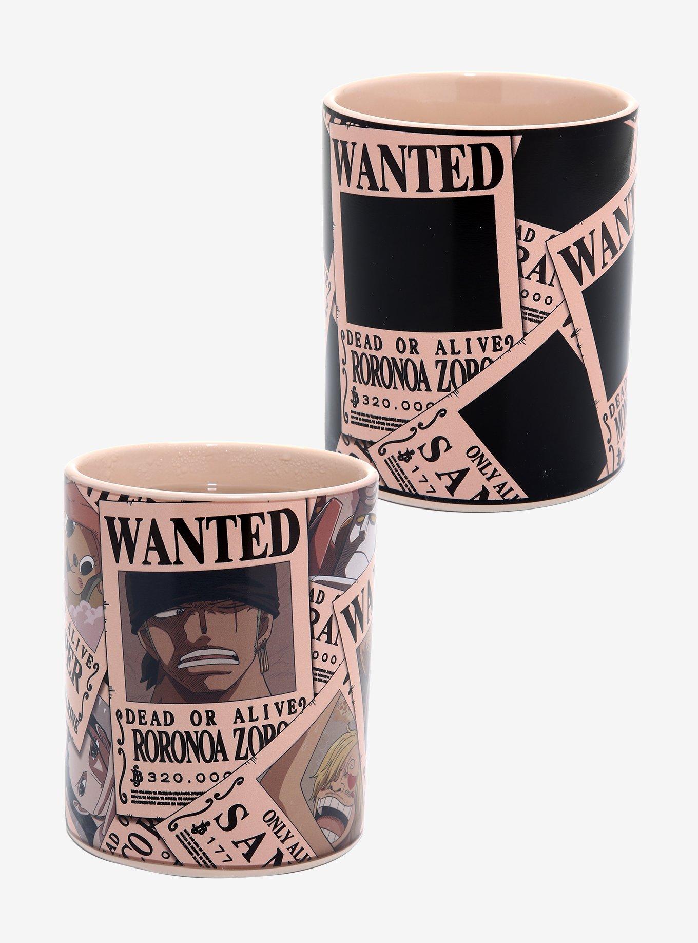 One Piece Wanted Poster Heat-Changing Mug, , alternate