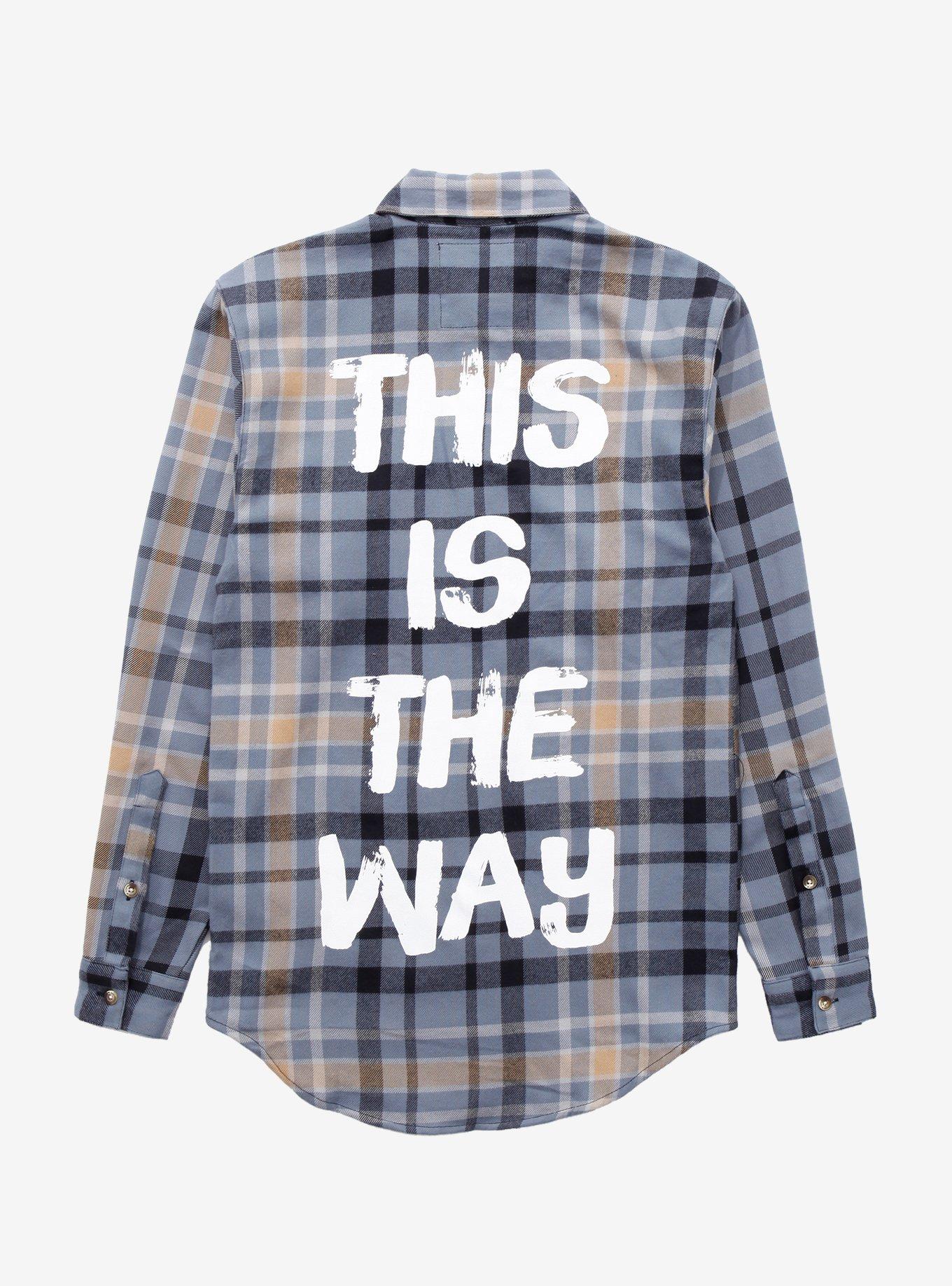 Cakeworthy Star Wars The Mandalorian This is the Way Flannel - BoxLunch Exclusive, GREY, alternate