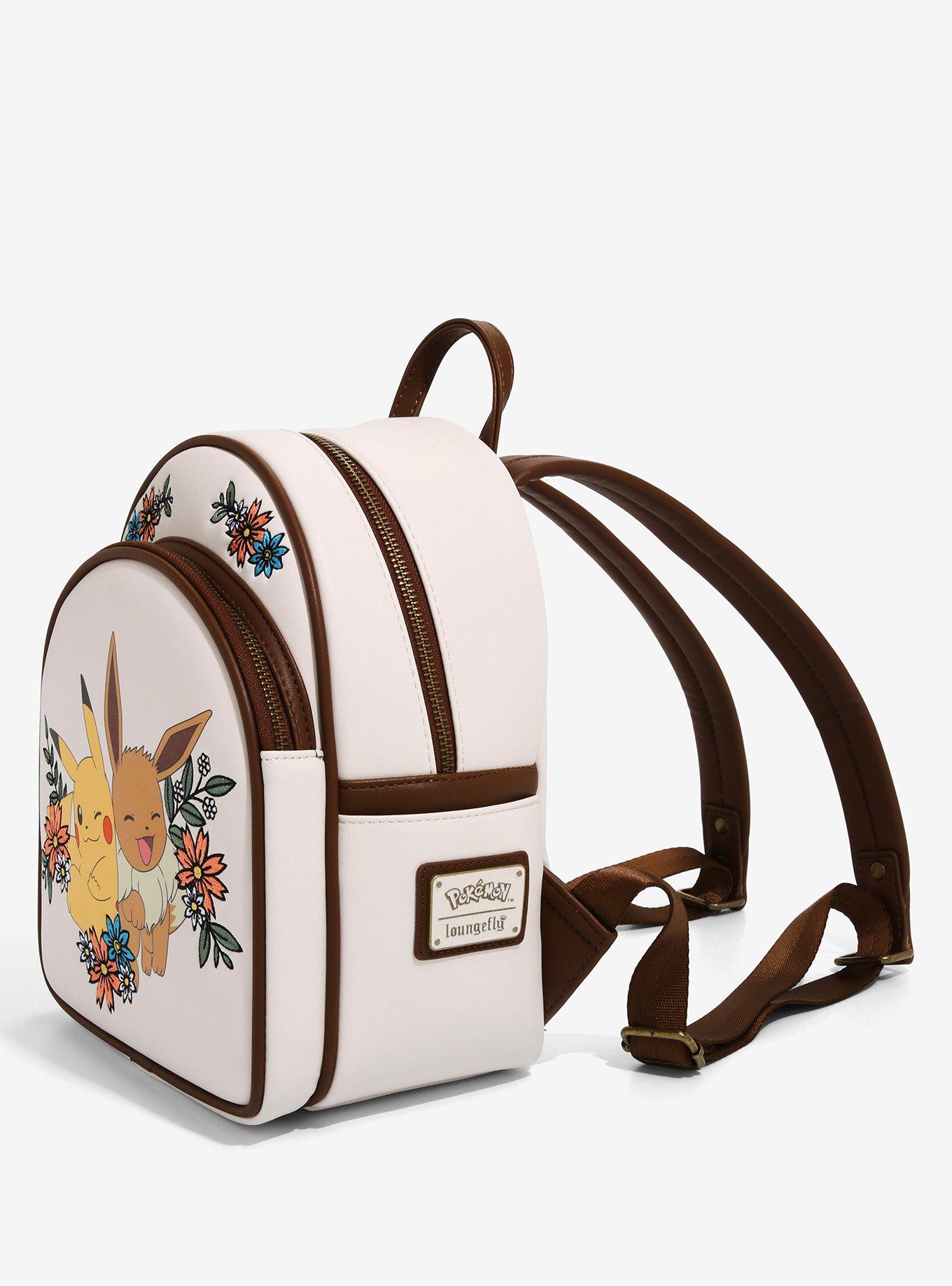 Loungefly Pok&eacute;mon Pikachu & Eevee Floral Mini Backpack - BoxLunch Exclusive, , alternate