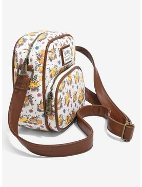Loungefly Pokémon Pikachu & Eevee Floral Crossbody Bag - BoxLunch Exclusive, , hi-res