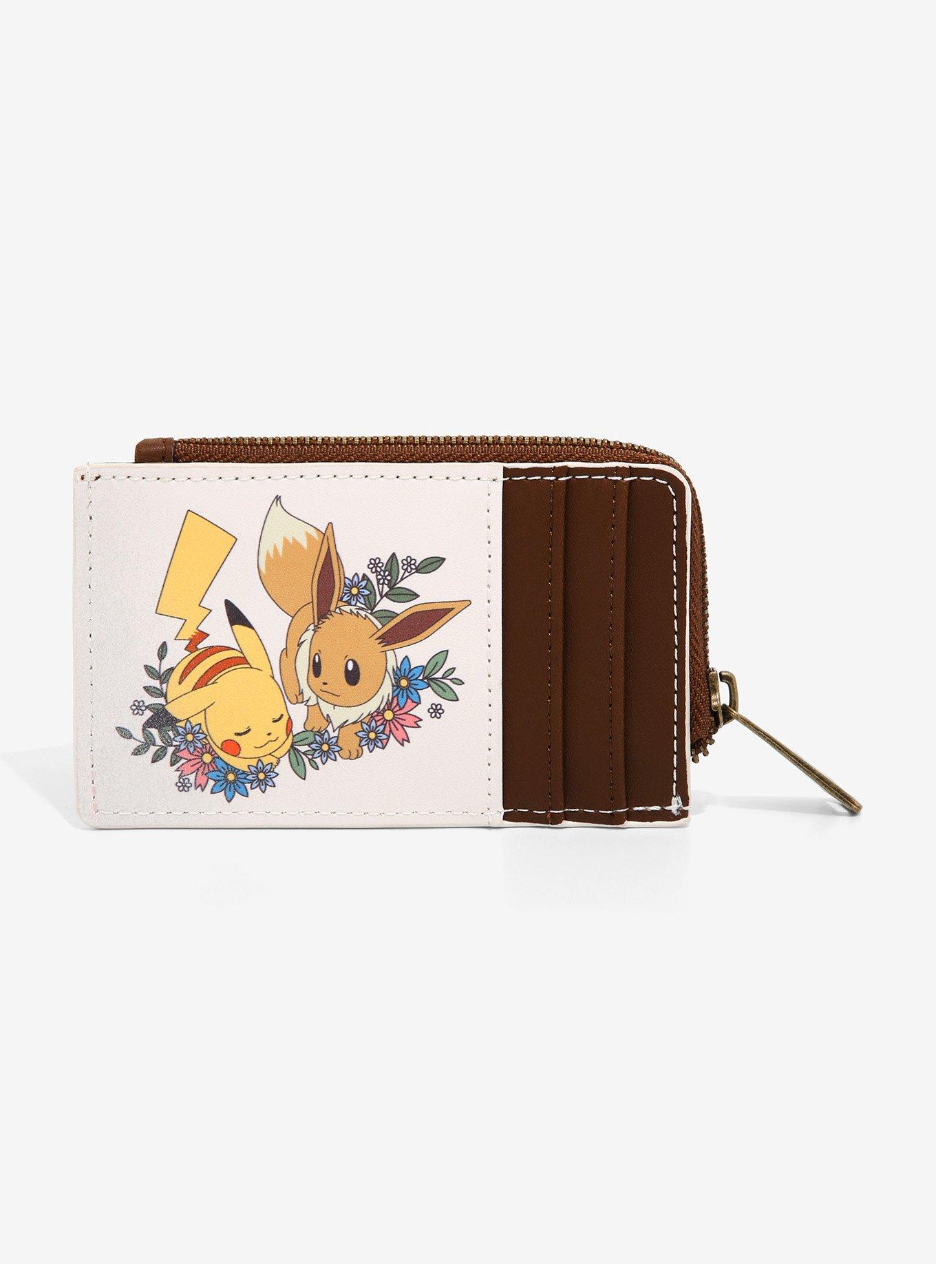 Loungefly Pokémon Pikachu & Eevee Floral Cardholder - BoxLunch Exclusive, , alternate