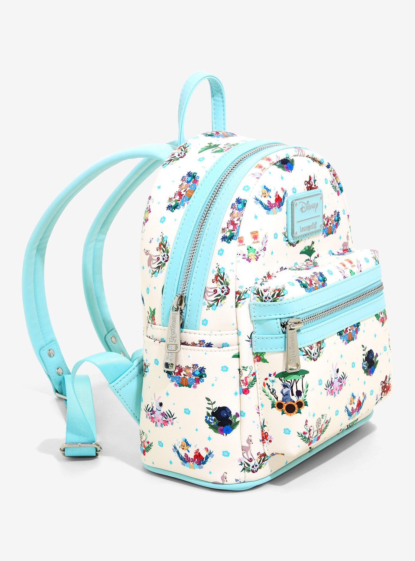 Loungefly Disney Princess Companion Floral Mini Backpack - BoxLunch Exclusive, , alternate