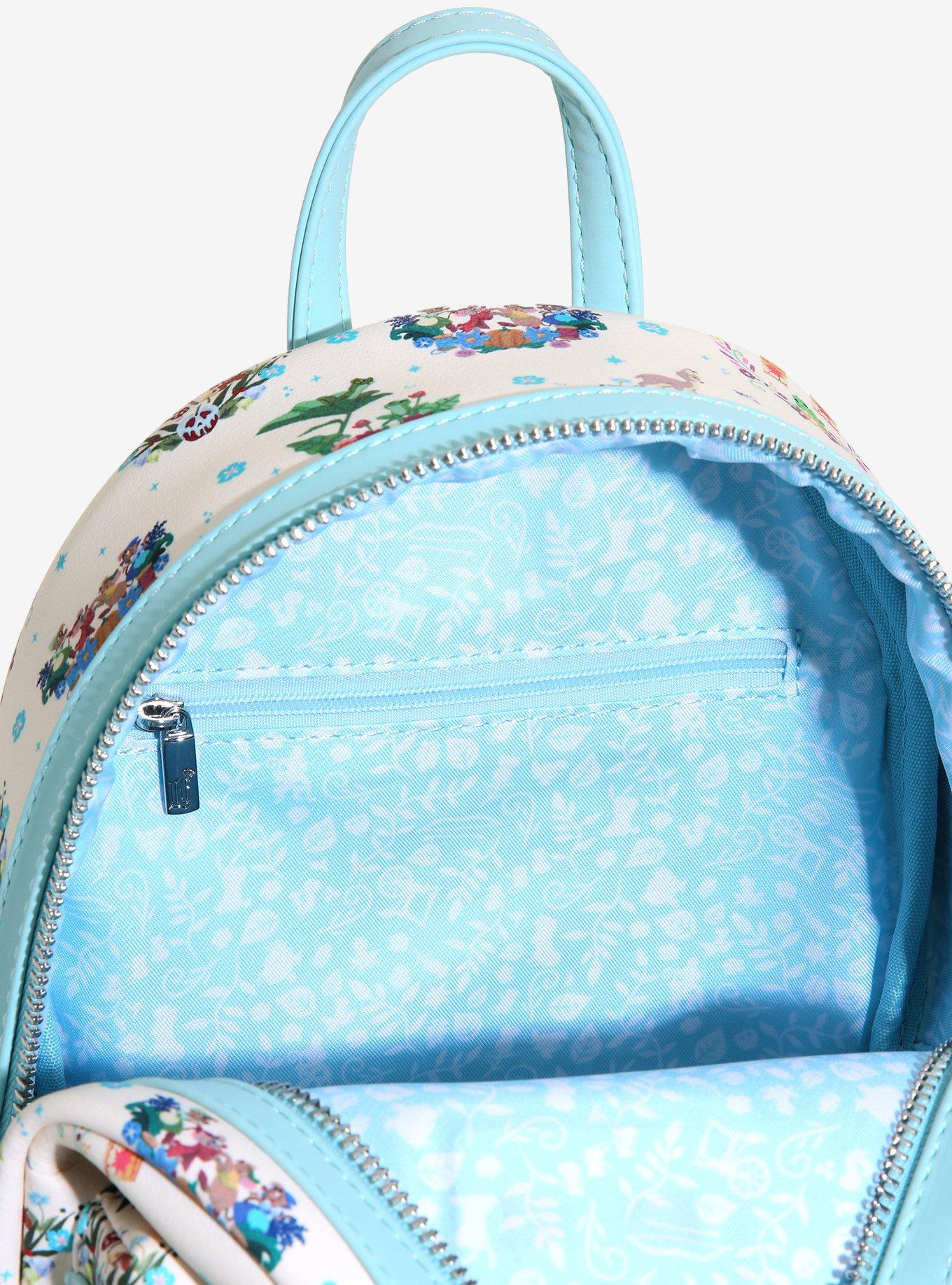 Loungefly Disney Princess Companion Floral Mini Backpack - BoxLunch Exclusive, , alternate