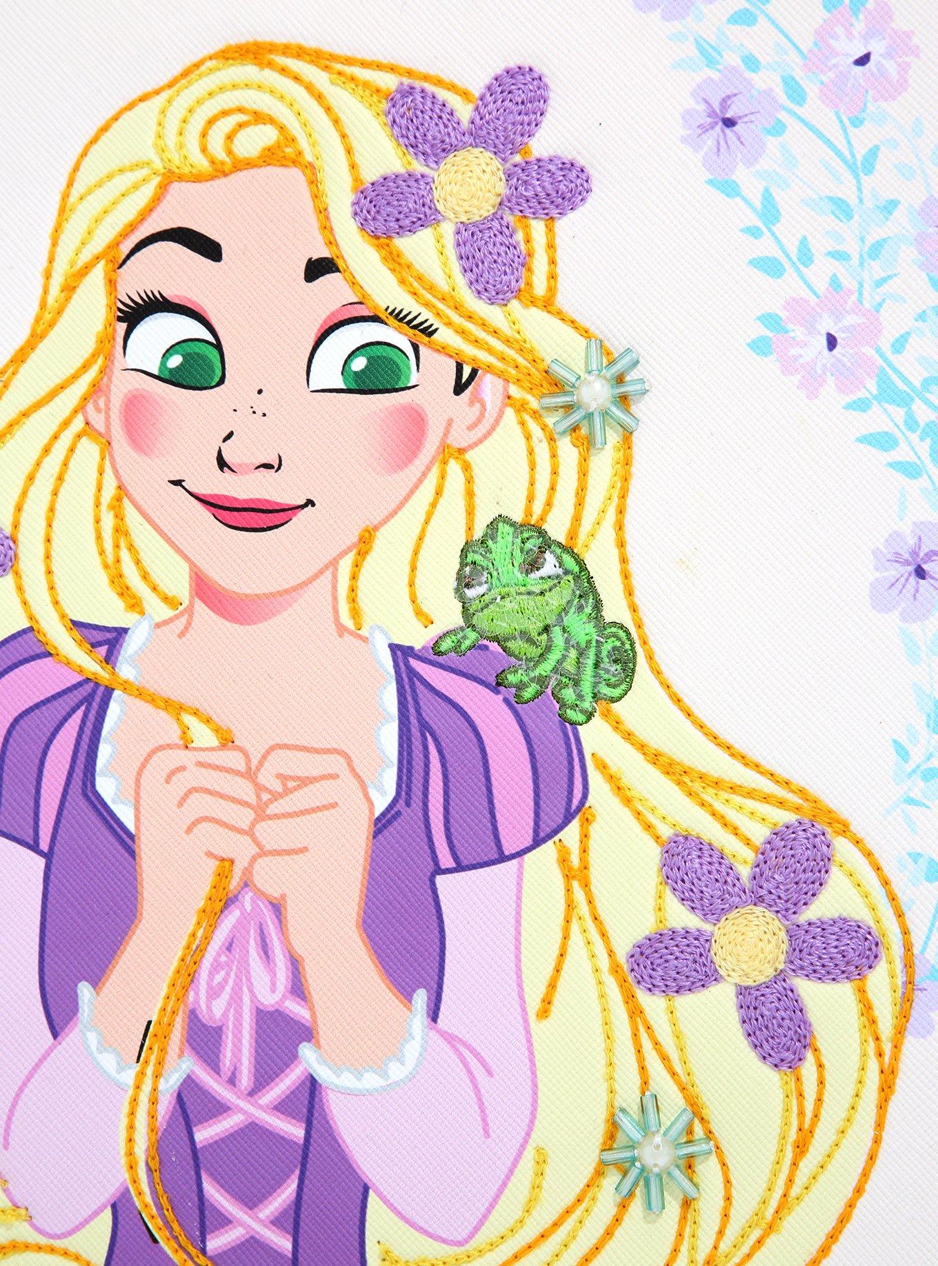 Loungefly Disney Tangled Floral Embroidered Handbag - BoxLunch Exclusive, , alternate