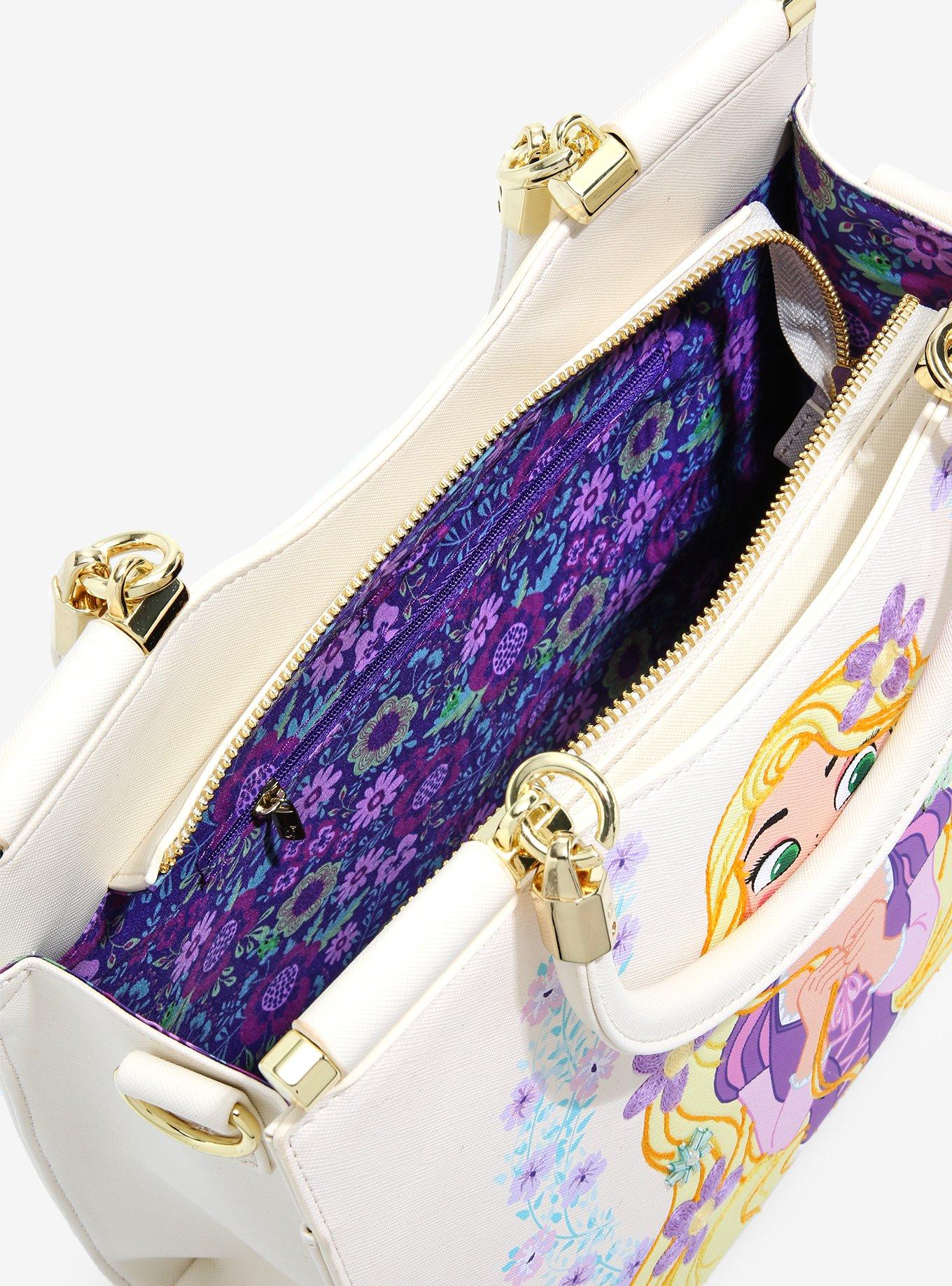 Loungefly Disney Tangled Floral Embroidered Handbag - BoxLunch Exclusive, , alternate