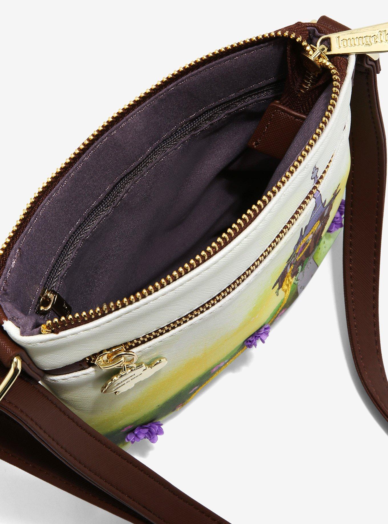 Loungefly Disney Tangled Tower Scene Crossbody Bag - BoxLunch Exclusive, , alternate
