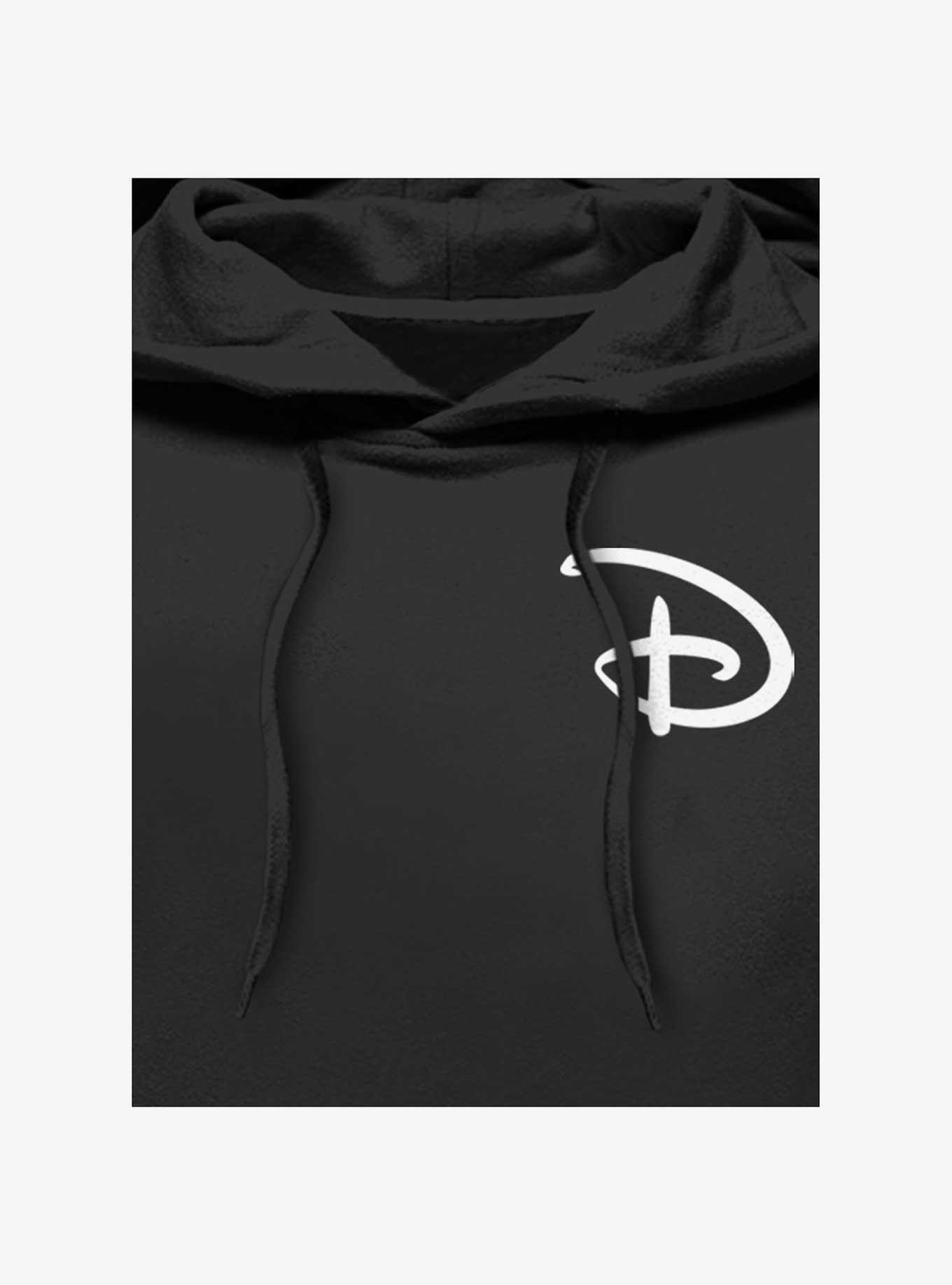 Disney Classic Disney D Pocket Logo Hoodie, BLACK, alternate