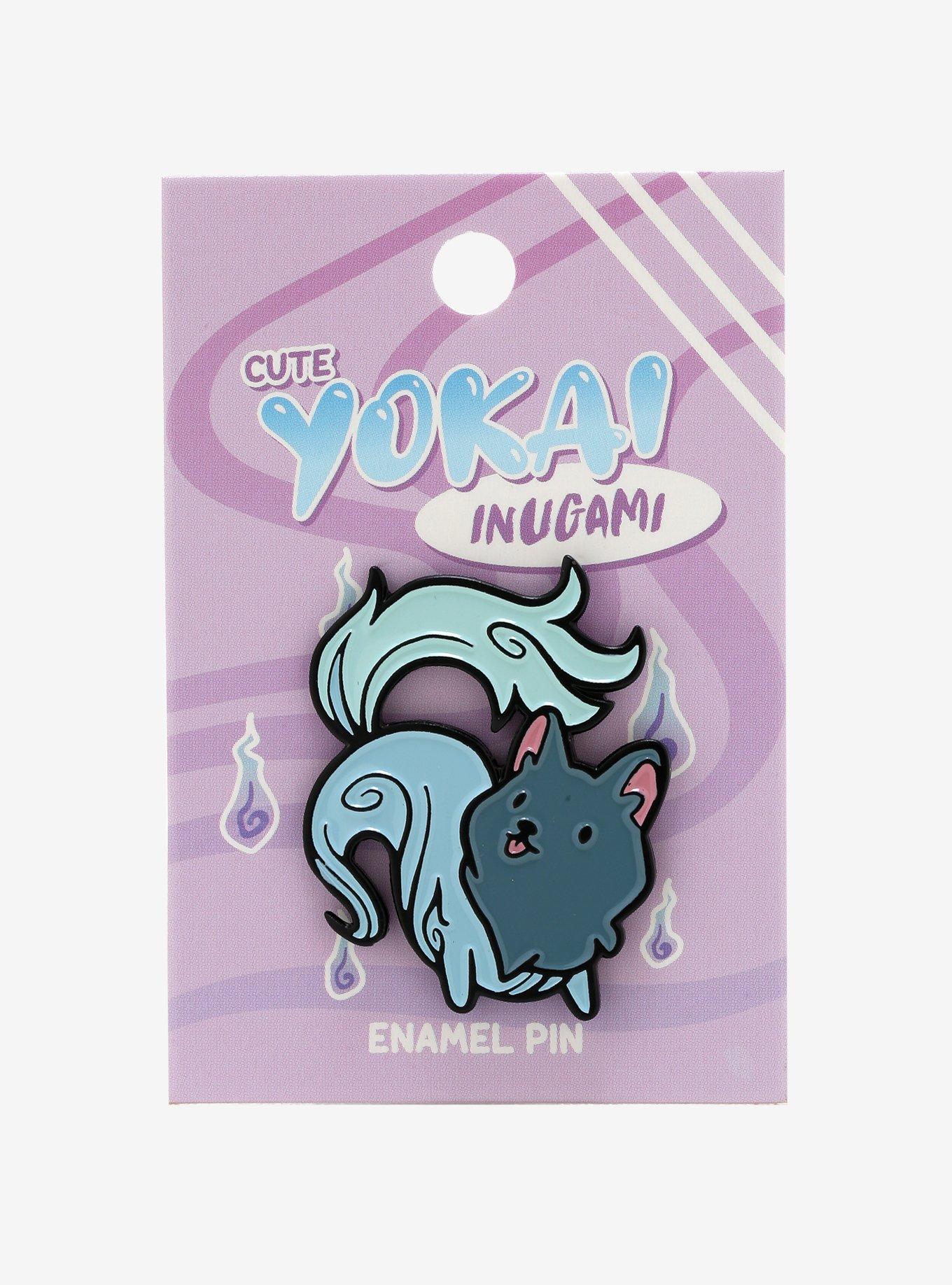 Yokai Inugami Enamel Pin, , alternate