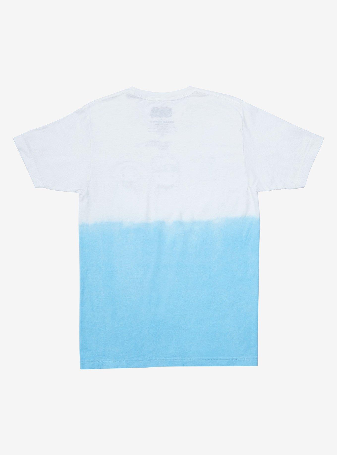 Naruto Shippuden x Hello Kitty and Friends Akatsuki Cloud Dip-Dye T-Shirt - BoxLunch Exclusive, BLUE, alternate