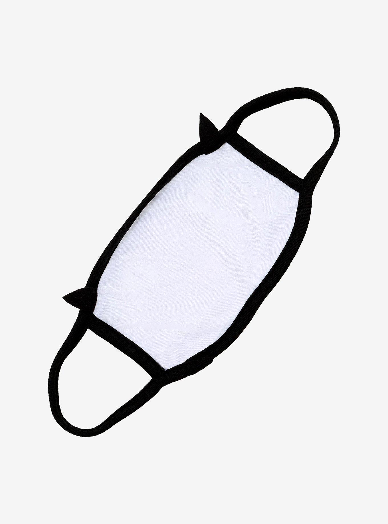 Black Cat Fashion Face Mask, , alternate