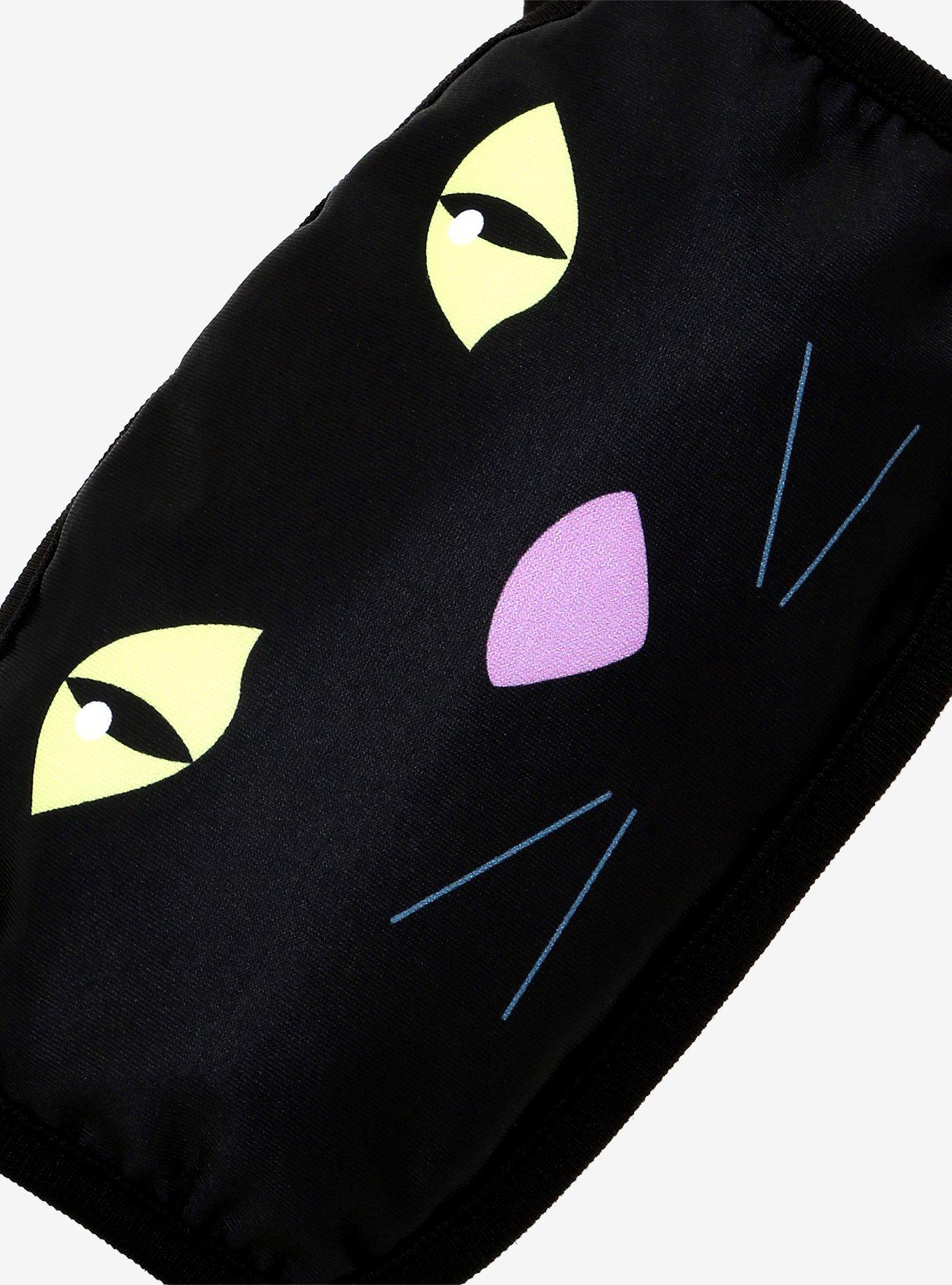 Black Cat Fashion Face Mask, , alternate