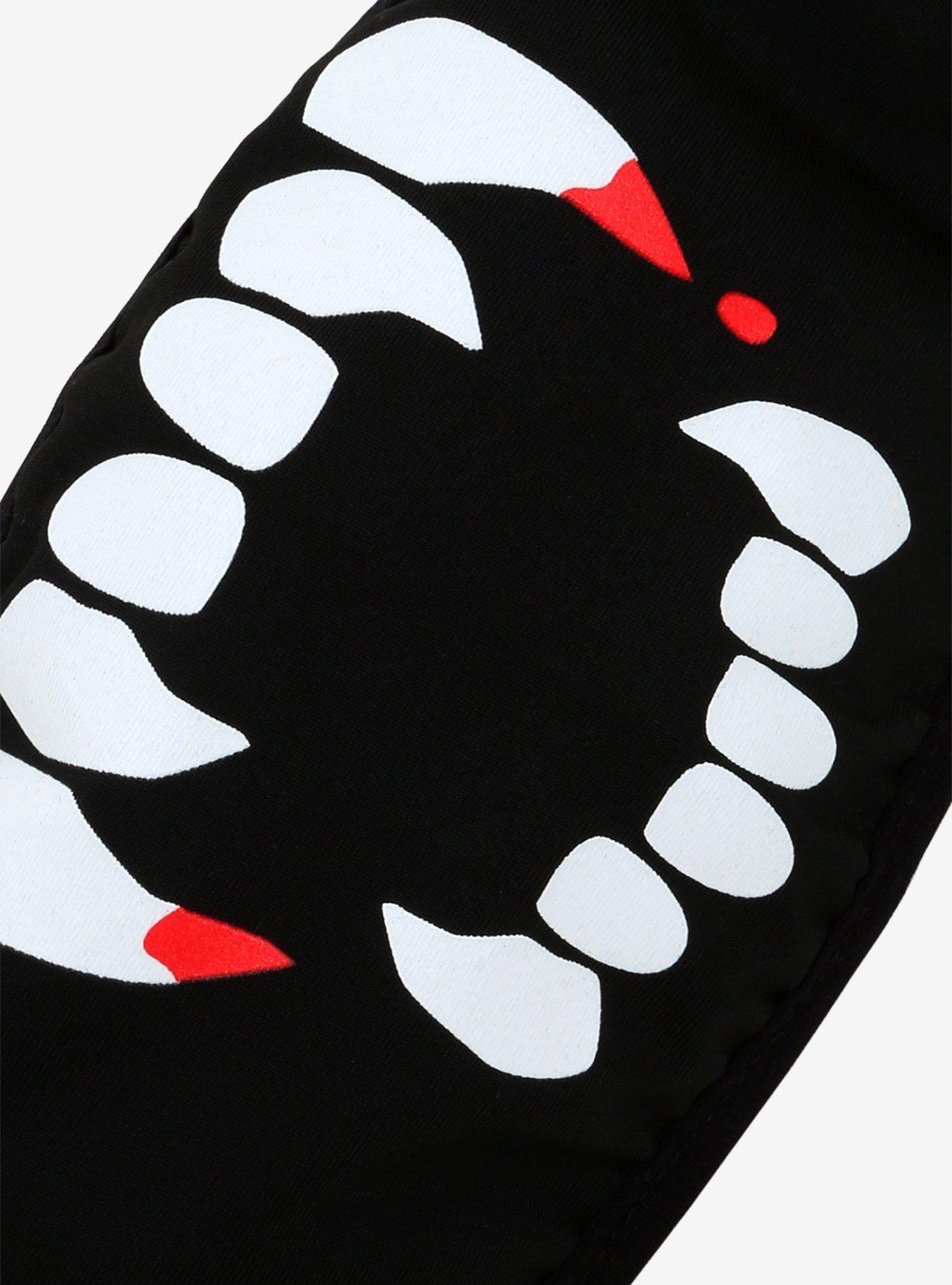 Vampire Fangs Glow-In-The-Dark Fashion Face Mask, , alternate