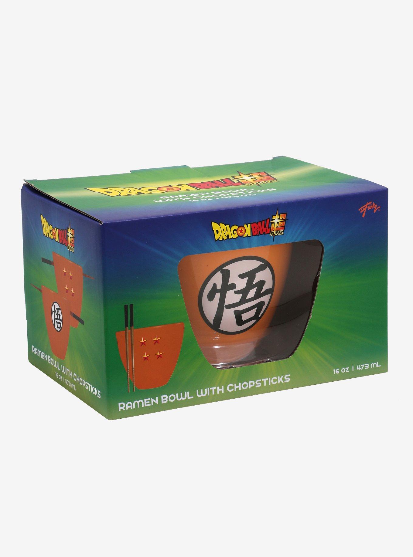 Dragon Ball Super Goku Kanji Ramen Bowl With Chopsticks, , alternate