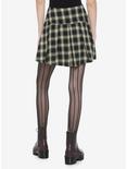 Black & Yellow Plaid Pleated Skirt, PLAID - YELLOW, alternate