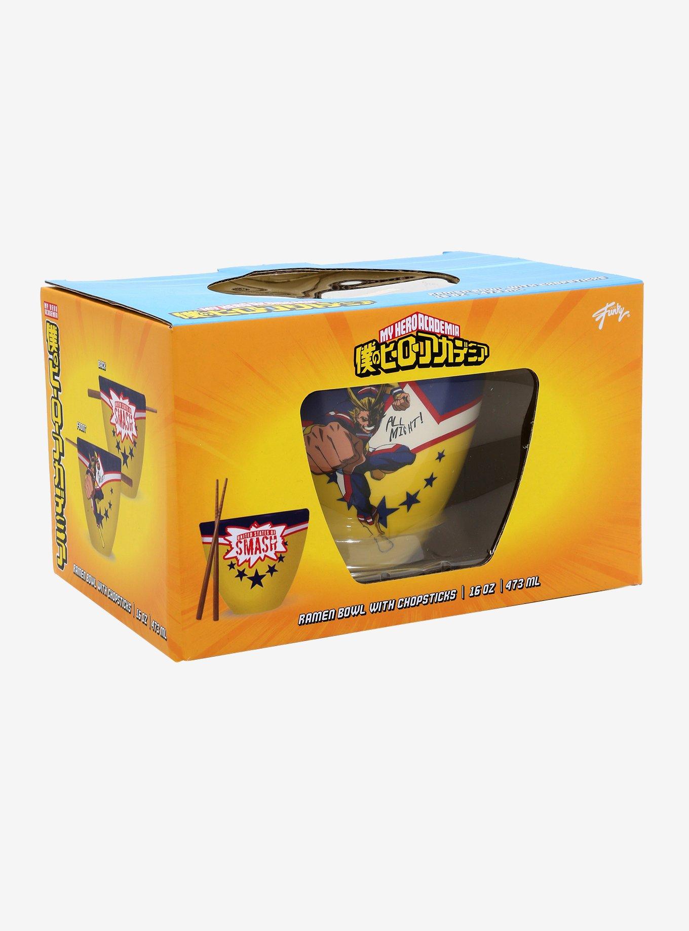 My Hero Academia All Might Ramen Bowl With Chopsticks, , alternate