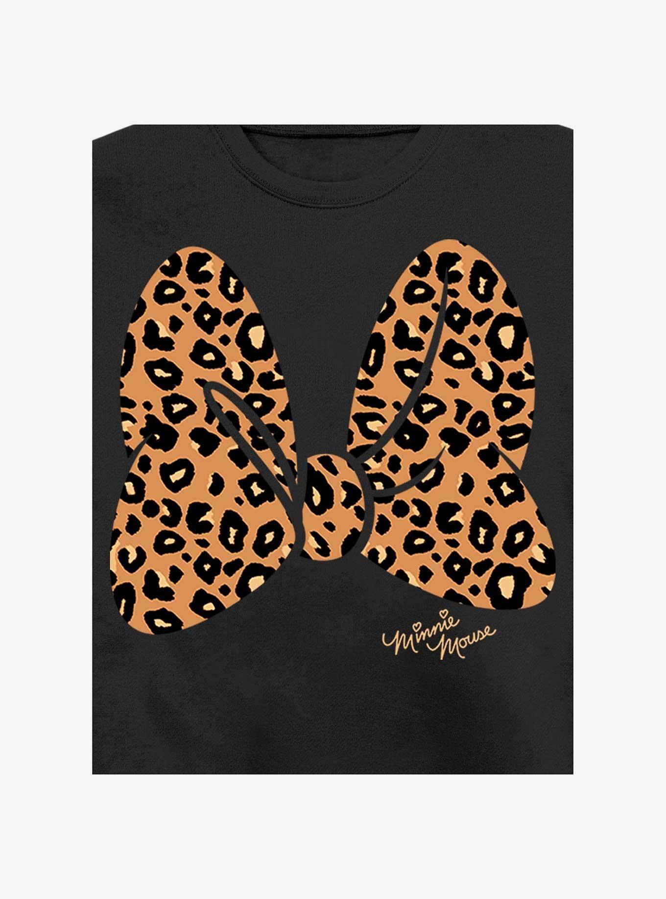 Disney Mickey Mouse Animal Print Bow Sweatshirt, , hi-res