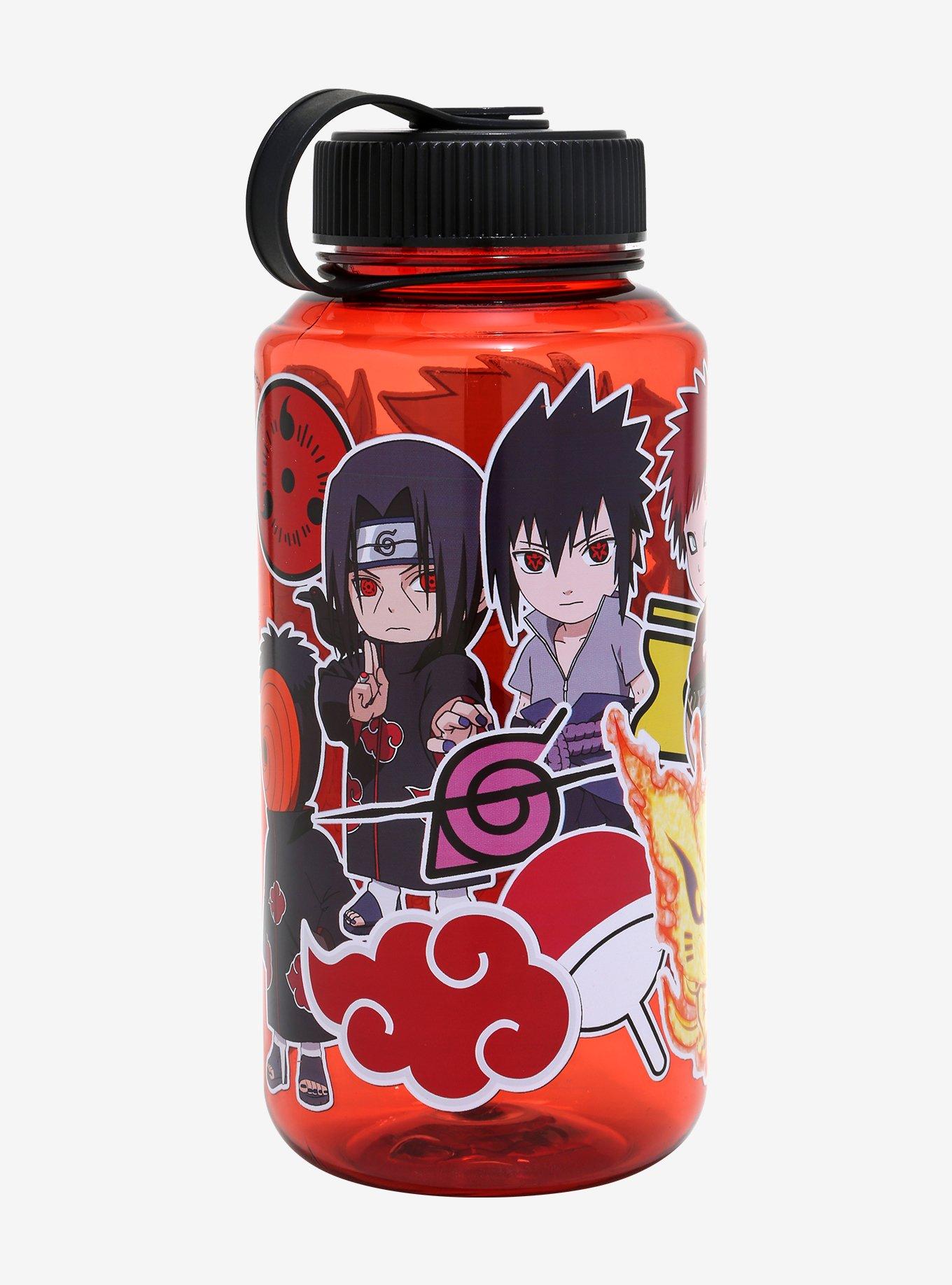 Naruto Shippuden Characters Sticker Water Bottle, , alternate - view 2