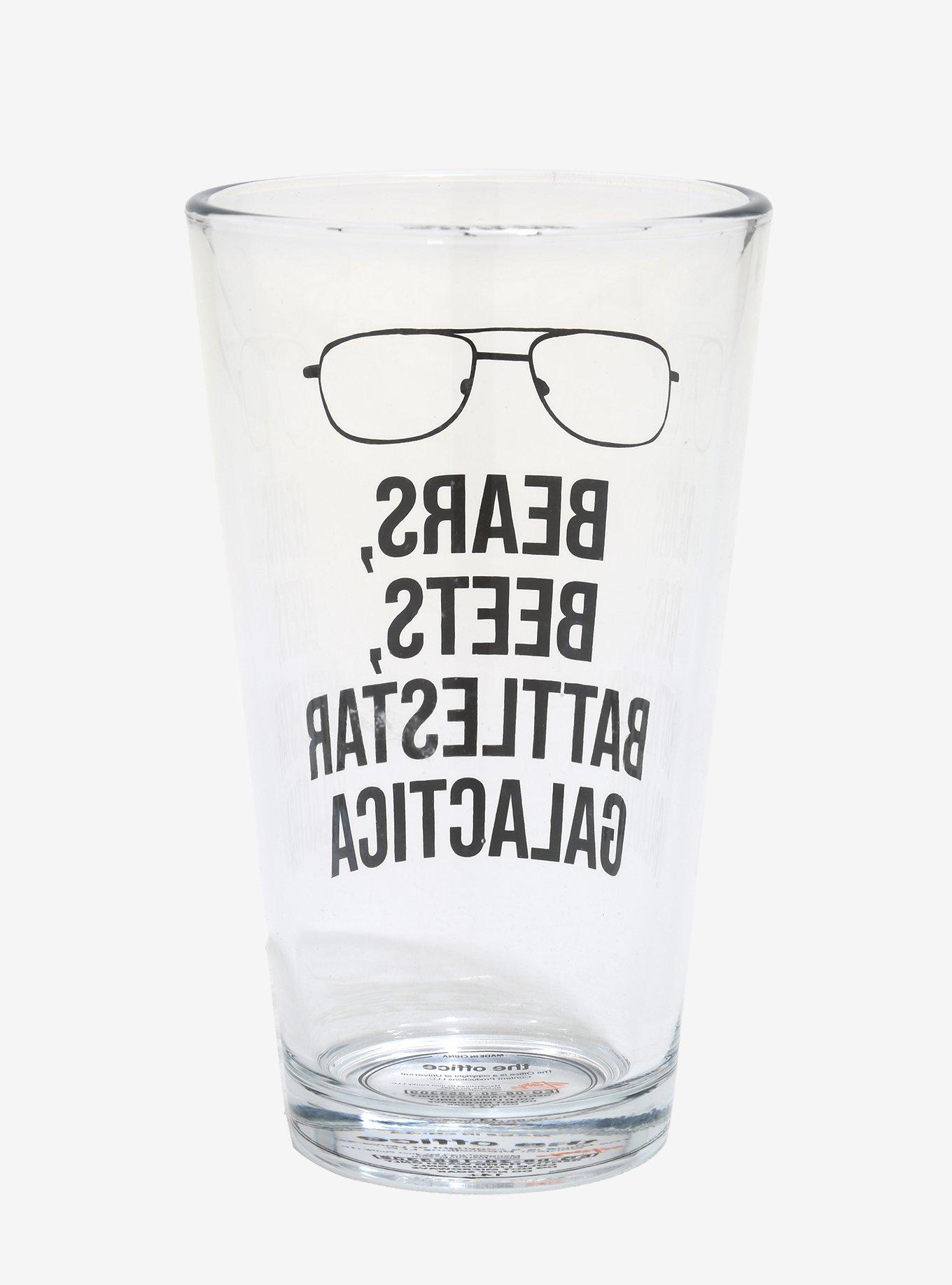 The Office Dwight Bears Beets Pint Glass, , alternate