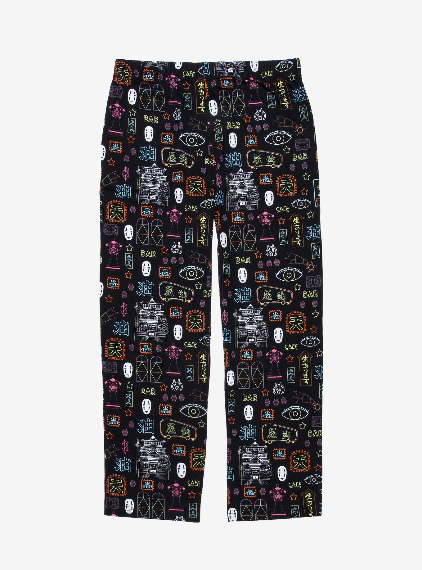 Our Universe Studio Ghibli Spirited Away Neon Lights Sleep Pants - BoxLunch Exclusive, MULTI, alternate