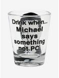 The Office Michael Scott Game Mini Glass, , alternate